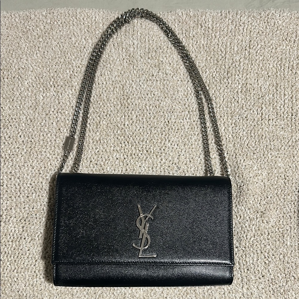 Yves Saint Laurent Black Chain Shoulder Bag